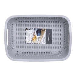 Корзина-друшлак 2 в 1 для мытья овощей, фруктов и зелени 29.5×21×11 (см) Белый HP-45-6W Проверенное качество Jooki