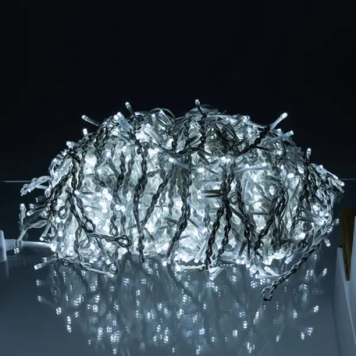 Вулична гірлянда Бахрома 50 м 600 LED білий провід Білий 50MWW Функціональність Jooki