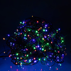 Новорічна гірлянда вулична Бахрома 36 м 600 LED чорний провід Мультиколор 36МBML Зручність і стиль Jooki