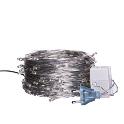 Новорічна гірлянда кімнатна нитка 22 м 220 LED білий провід Жовтий W220LED22MWY  Jooki