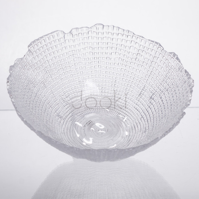 Салатница большая стеклянная прозрачная 1 литр круглая 64486-49 Продумано до деталей 