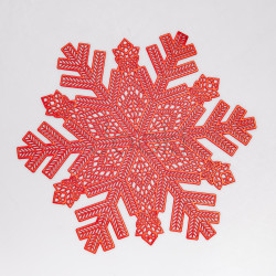 Коврик для сервировки стола Snowflake 38 см, красное золото HP-36327-14