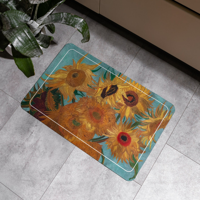 Коврик диатомитовый Sunflower 58*38 см прямоугольный Yiwu HP-42-102  Jooki
