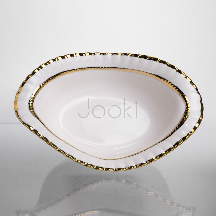 Салатниця порцелянова Sofia Gold 25 см Yiwu AP-23  Jooki