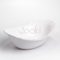 Салатница овальная фарфоровая Pearl 31,5*22*10 см Yiwu HP-HK-C33