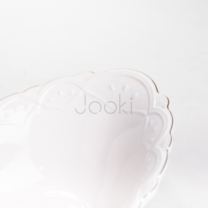 Салатница овальная фарфоровая Pearl 31,5*22*10 см Yiwu HP-HK-C33  Jooki