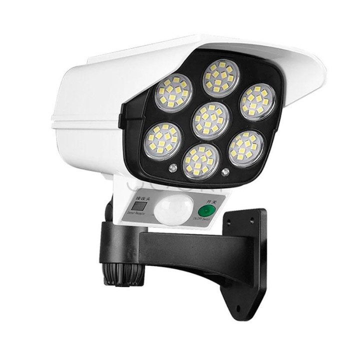 Уличный фонарь настенный 77 COB LED с датчиком движения и солнечной панелью автономная лампа для сада огорода HP-L-4  Jooki
