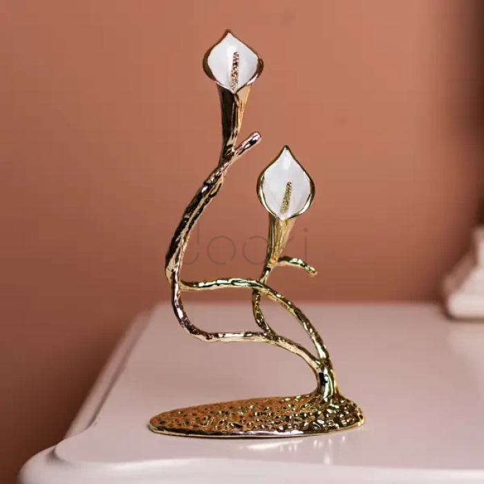 Декоративная фигурка Calla Lilies 14х8х25 см металлическая HP-7-19  Jooki 