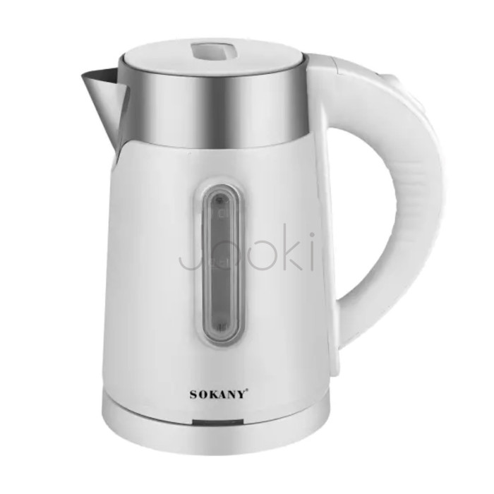 Електрочайник Sokany 1200W Білий SK0808W Твій стильний вибір 