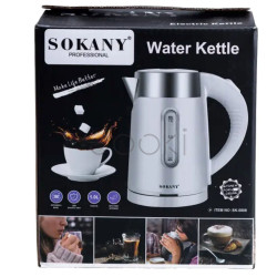 Електрочайник Sokany 1200W Білий SK0808W Твій стильний вибір 