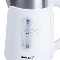 Електрочайник Sokany 1200W Білий SK0808W Твій стильний вибір 