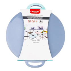Многоразовая силиконовая крышка универсальная 24 х 20.4 см Серый Проверенное качество Jooki