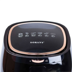 Аэрогриль-фритюрница Sokany SK-8027 на 6.5 литров, 1300 Вт черная  Jooki