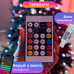 Умная гирлянда Smart 250 LED длина 2,5 м с управлением со смартфона зеленая, мультиколор Практическое решение Jooki