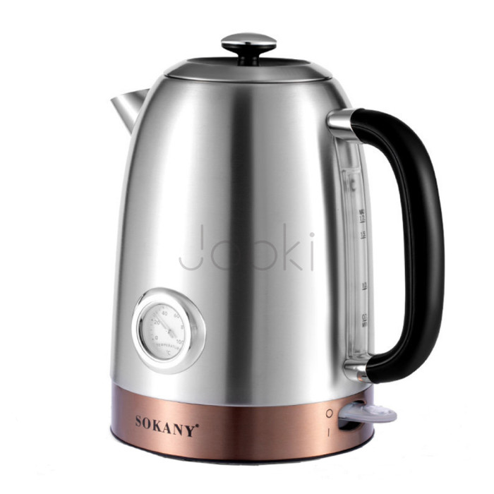 Електрочайник Sokany SK1031SS з термометром 1.7 л  Jooki