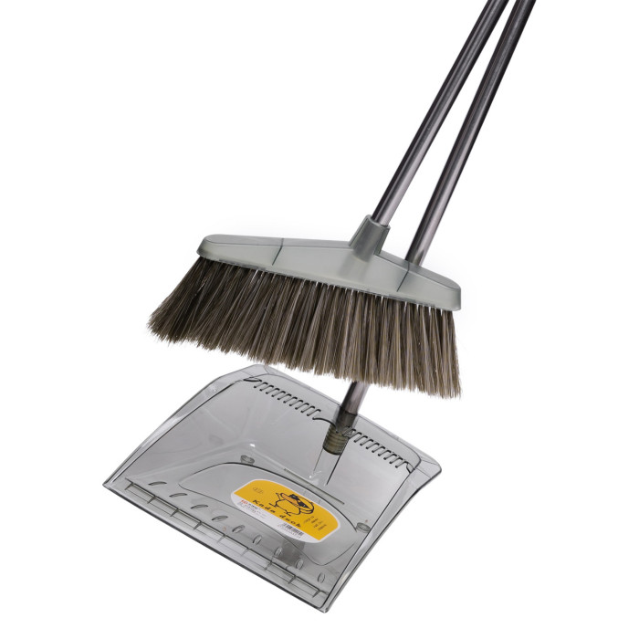 Комплект віник щітка совок довга ручка 25×25×95 см зелений Household HP-35015-7GR Практичне рішення Jooki
