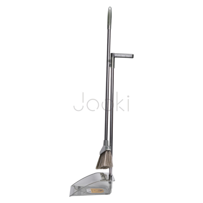 Комплект віник щітка совок довга ручка 25×25×95 см зелений Household HP-35015-7GR Практичне рішення Jooki