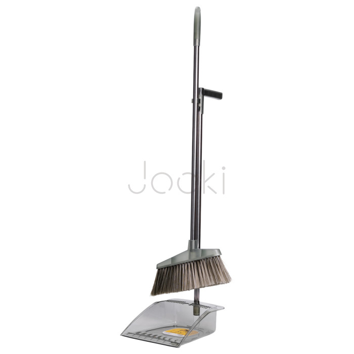 Комплект віник щітка совок довга ручка 25×25×95 см зелений Household HP-35015-7GR Практичне рішення Jooki