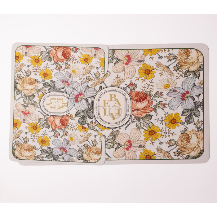 Набір килимків для ванни Flowers 2 штуки 80*50 см/50*40 см діатомітових Yiwu HP-42-174 Функціональність Jooki