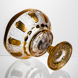 Ваза для фруктов стеклянная Bohemia Gold 26 см Yiwu HP-34-137 Удобство и стиль Jooki