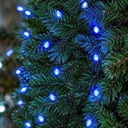 Гирлянда Конский хвост Мишура 960 LED 16 нитей 3 м зеленая, синий GarlandoPro D960L3MGBL Надежный выбор Jooki
