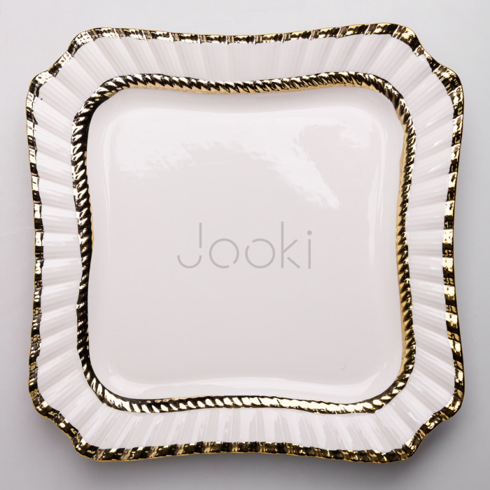 Блюдо сервировочное фарфоровое Aurelia 25*25 см Yiwu AP-3  Jooki