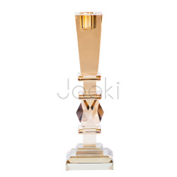 Подсвечник стеклянный 22 (см) геометрический  Jooki