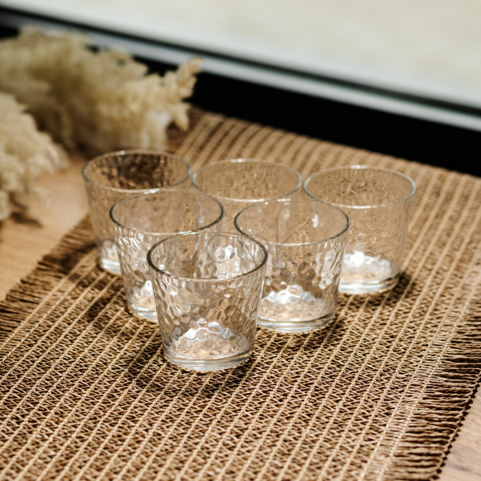Набор стаканов для напитков Textured Tumbler 6 штук по 140 мл HP-17-17 Твой стильный выбор 