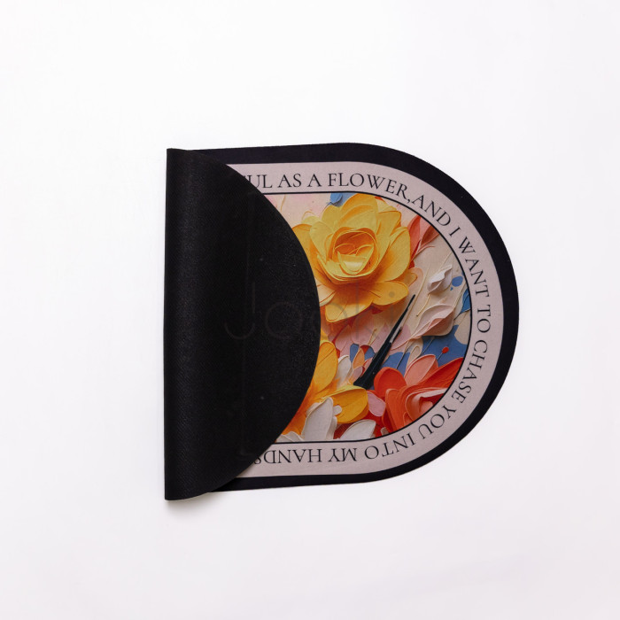 Диатомитовый 3d коврик для овальный дома Beautiful Flowers 38×58 (см) влаговпитывающий коврик для кухни ванны и туалета HP-42-55  Jooki 