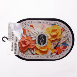 Диатомитовый 3d коврик для овальный дома Beautiful Flowers 38×58 (см) влаговпитывающий коврик для кухни ванны и туалета HP-42-55  Jooki 