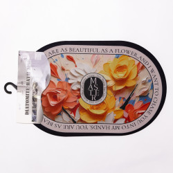 Диатомитовый 3d коврик для овальный дома Beautiful Flowers 38×58 (см) влаговпитывающий коврик для кухни ванны и туалета HP-42-55  Jooki 