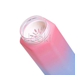 Бутылка для воды тритан 0.65 л Keep Going с ремешком и наклейками многоразовая для школы тренировок прогулок Розовая Функціональність Jooki