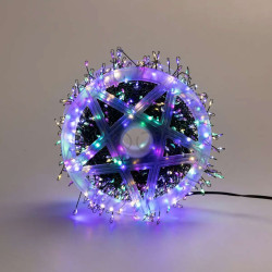 Гірлянда нитка хвойна лапа 30 метрів 640 led зелений дріт мультиколор D1750ML