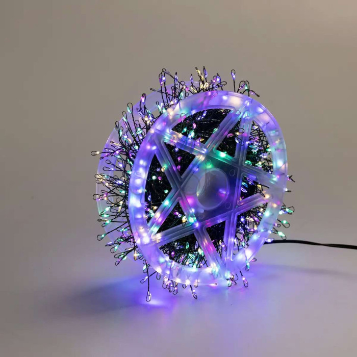 Гірлянда нитка хвойна лапа 30 метрів 640 led зелений дріт мультиколор D1750ML Продумано до деталей 
