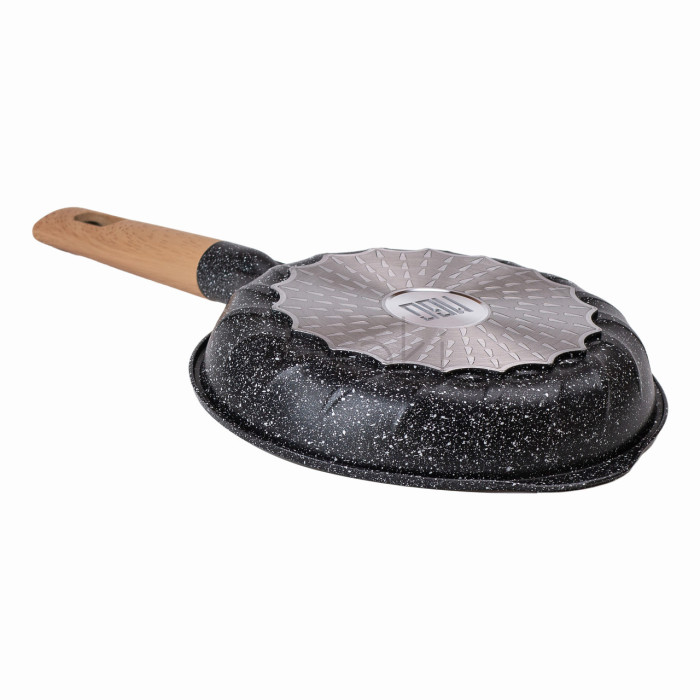 Мраморная алюминиевая сковорода с антипригарным покрытием Ø 22 см черная MGC Надежный выбор Jooki