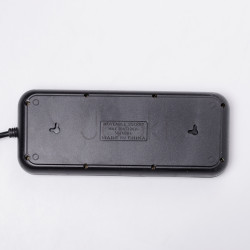 Мережевий фільтр подовжувач на 8 розеток з 3 USB 1 Type-C та кнопкою відключення F20U 2.8 м Чорний HP-5-28  Jooki