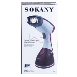 Ручний відпарювач для одягу SOKANY 250 мл Фіолетовий Lugi AJ2205V Зручність і стиль Jooki