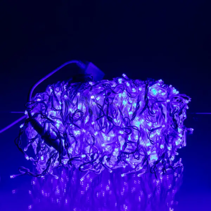 Уличная гирлянда Бахрома 50 м 600 LED белый провод Синий 50MWBL Продумано до деталей 