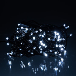 Новорічна гірлянда кімнатна нитка 10 м 120 LED чорний провід Білий W120LED10MBW Для комфорту кожного дня 