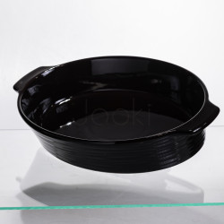 Форма для запікання овальна 36×22.5×7 (см) форма для духовки 2 літри Чорний SH1290 Для комфорту кожного дня 