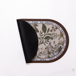 Коврик диатомитовый Floral Oval 38*58 см универсальный овальный HP-42-50  Jooki
