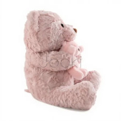 Игрушка-подушка Медведь с малышом и пледом 110х140 см розовый 509-33P Продумано до деталей 