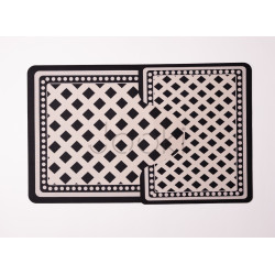 Набір килимків для ванної та туалету Black&White 50*80 / 40*50 см Yiwu HP-42-175 Функціональність Jooki