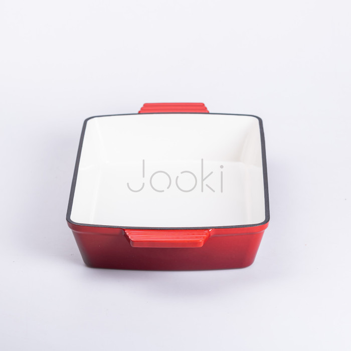 Форма для запекания чугунная 3 л, красный Yiwu HP-FLG-16 RED  Jooki