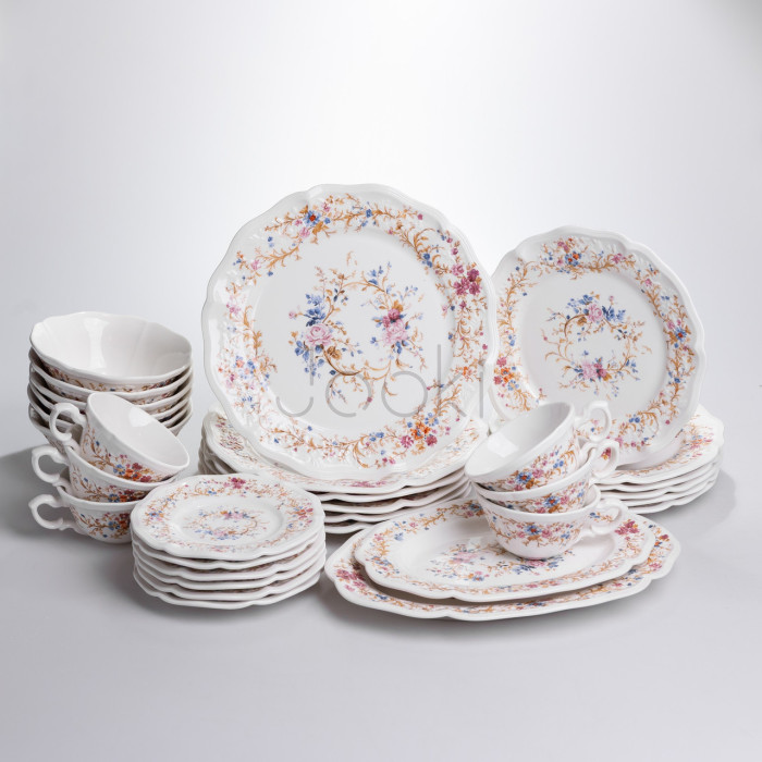 Столовый сервиз фарфоровый Vintage 32 предмета на 6 персон Yiwu ALS-32PCS Надежный выбор Jooki
