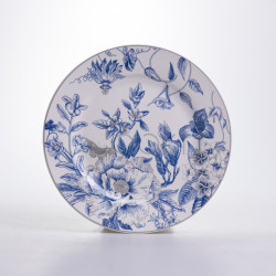 Столовый сервиз на 6 персон фарфоровый Blossom Blue 24 предмети Yiwu HP-7-713N Практическое решение Jooki