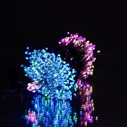 Гирлянда Конский хвост Мишура 1200 LED 20 нитей 2 м зеленая, мультиколор GarlandoPro D1200L2MGML Удобство и стиль Jooki