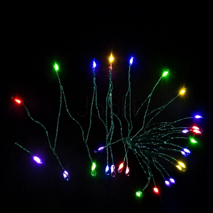 Гирлянда Конский хвост Мишура 960 LED 16 нитей 3 м зеленая, мультиколор GarlandoPro D960L3MGML Надежный выбор Jooki