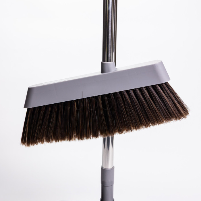 Комплект для уборки веник с совком, серый Household Cleaning Products HP-35015-10G Практическое решение Jooki