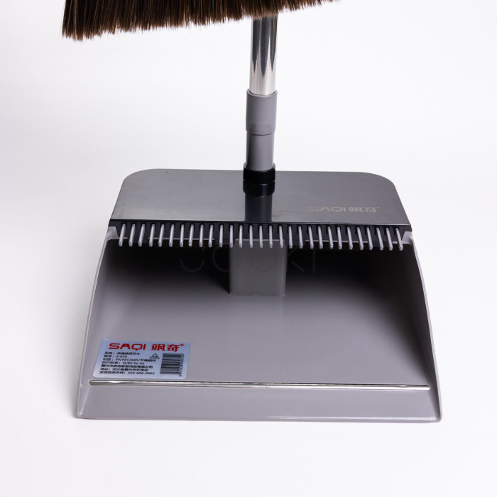Комплект для уборки веник с совком, серый Household Cleaning Products HP-35015-10G Практическое решение Jooki